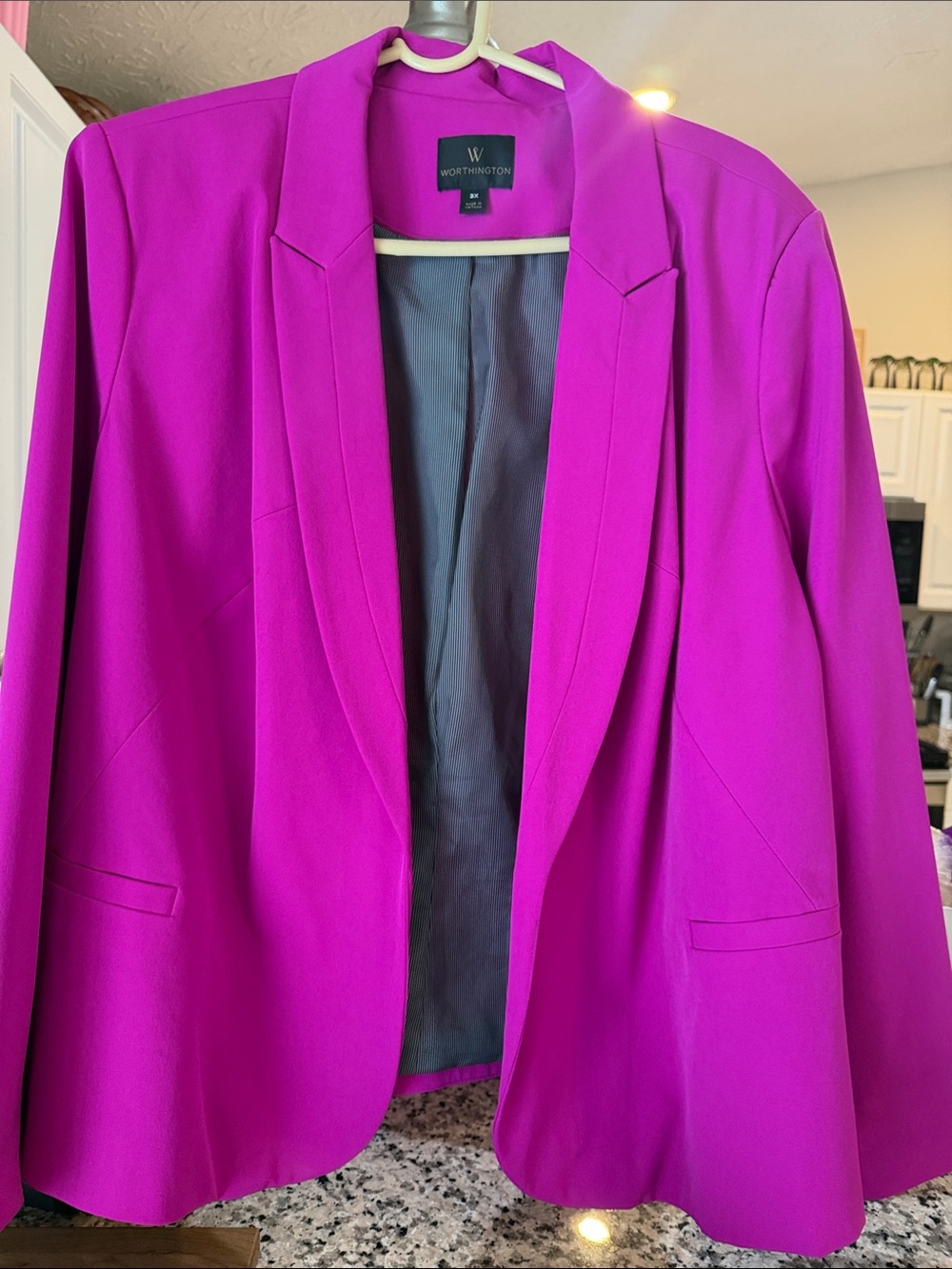 Worthington Women's Bright Magenta Blazer Jacket